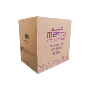 Metro Kitchen Roll Twin Pack | Pack of 12