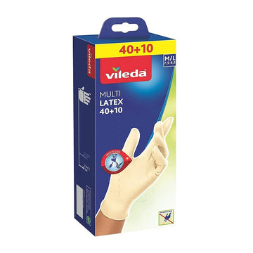 Vileda Gloves Latex 40+10 M/L