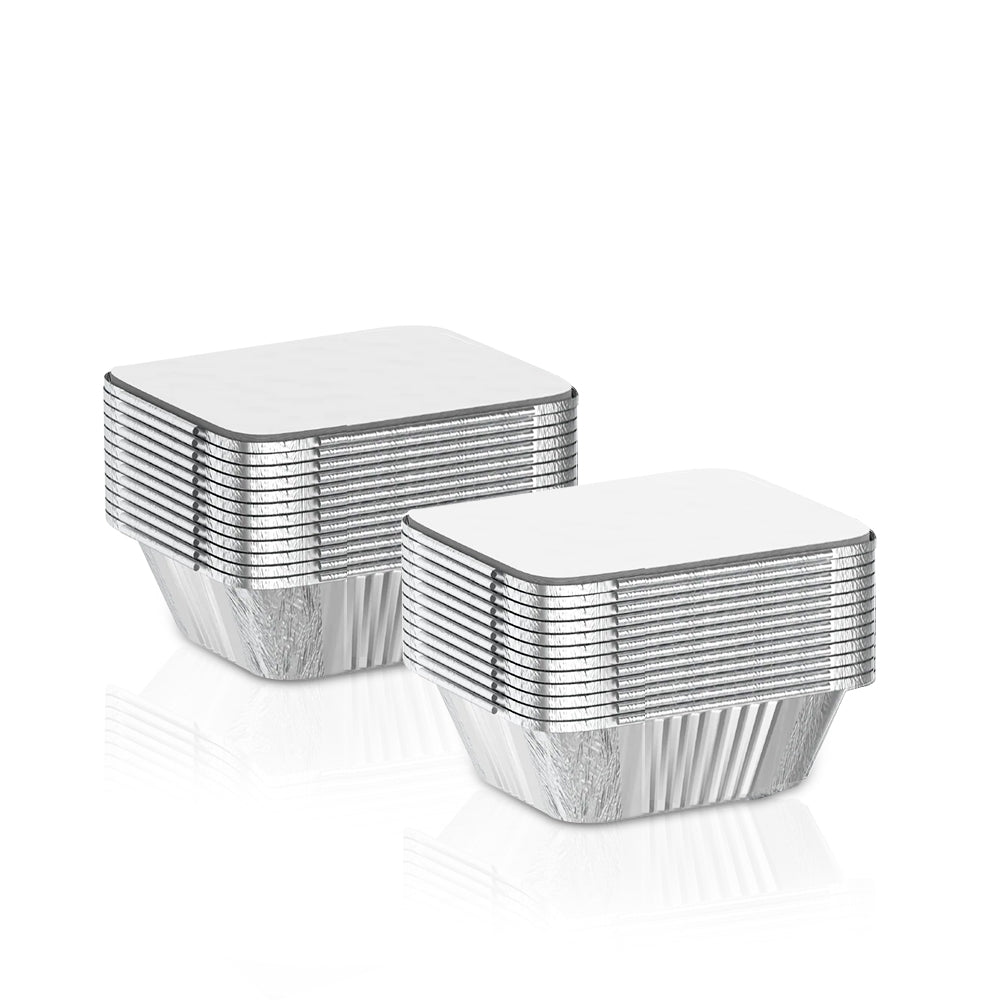 8342 Aluminum Container with Lids No. 2 420 CC | 25 PCS