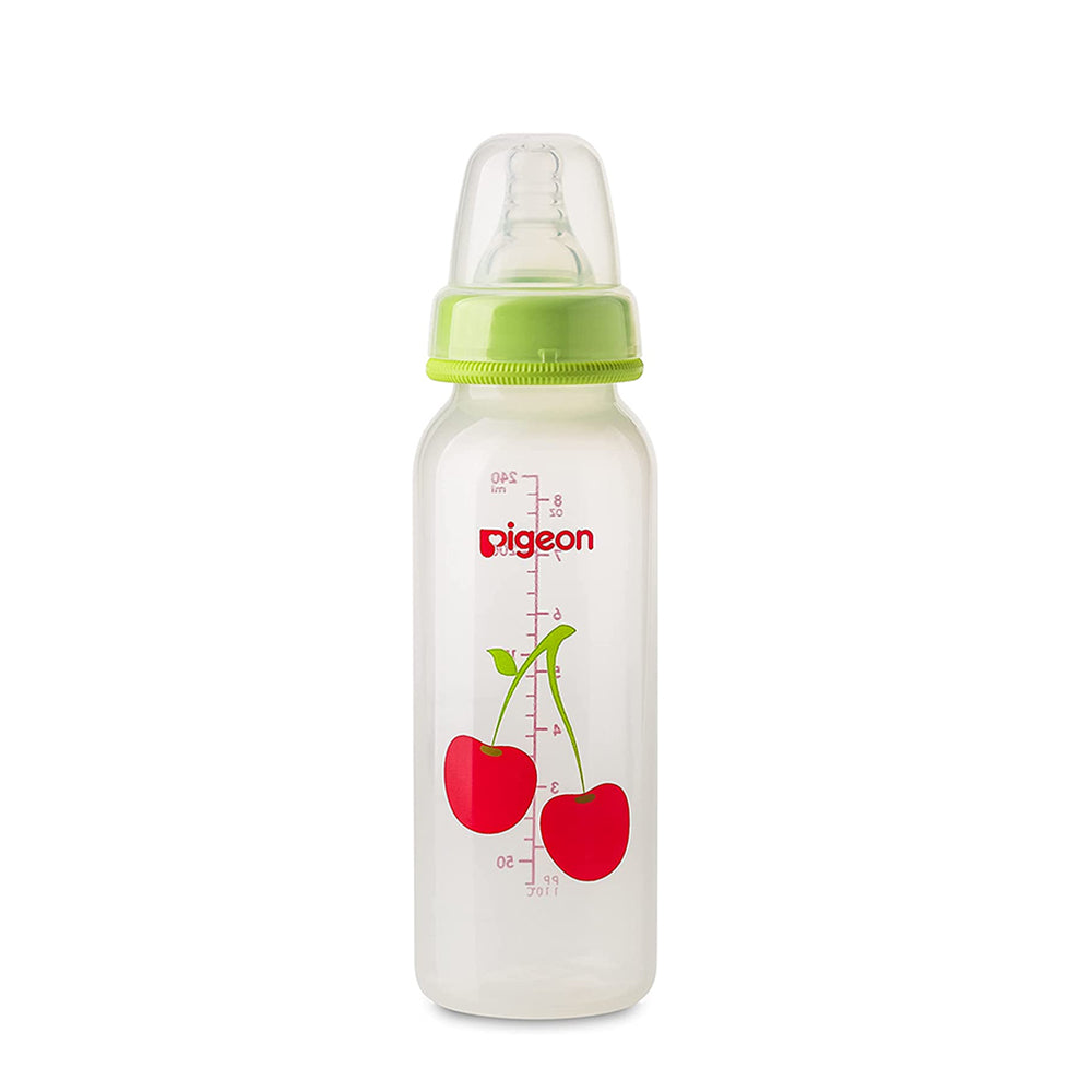 PIGEON DECORATED PLASTIC BOTTLE 240ML (FRUITS)