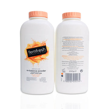 FemFresh Intimate re-balance talc free powder 200g (Twin Pack)