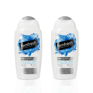 FemFresh Intimate Active Fresh Wash 250ml-(Twin Pack)