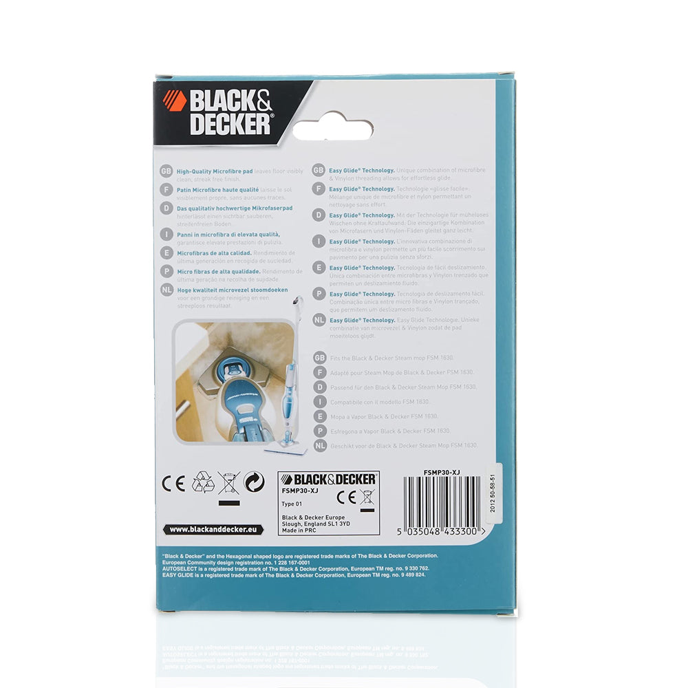 قطعتان من وسادات البخار البديلة من الألياف الدقيقة من دلتا، باللون الأبيض