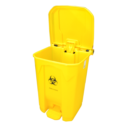 Garbage Can with Pedal 45L Yellow