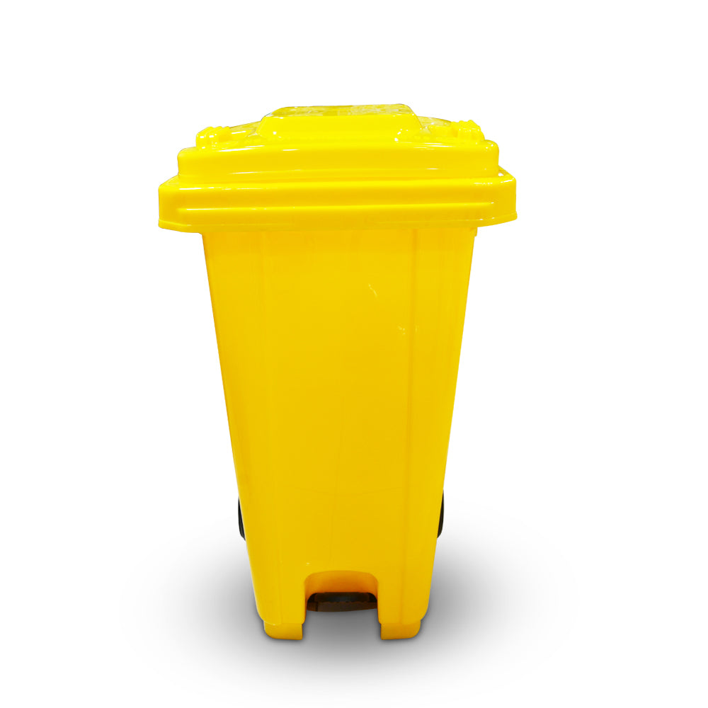 CSS Plastic Dustbin 120L Yellow