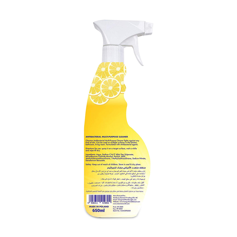 Charmm Antibacterial Multi Purpose Cleaner 650ML + Oven Cleaner 650ML
