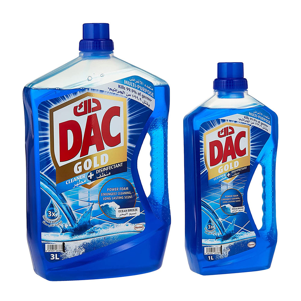 DAC Disinfectant Gold Ocean Breeze 3L+1L