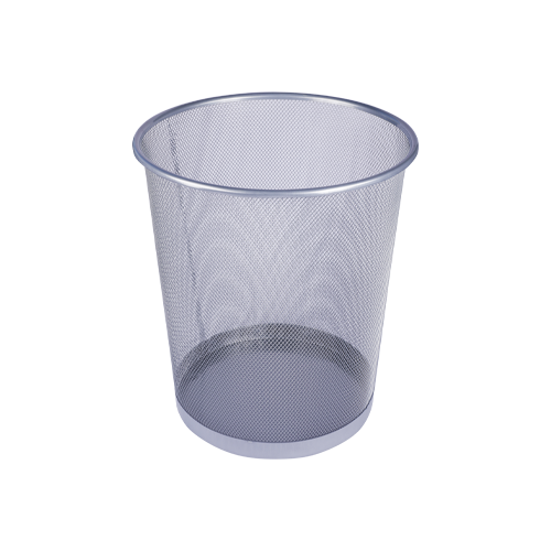 سلة مهملات المكتب صافية فضية 18 لتر