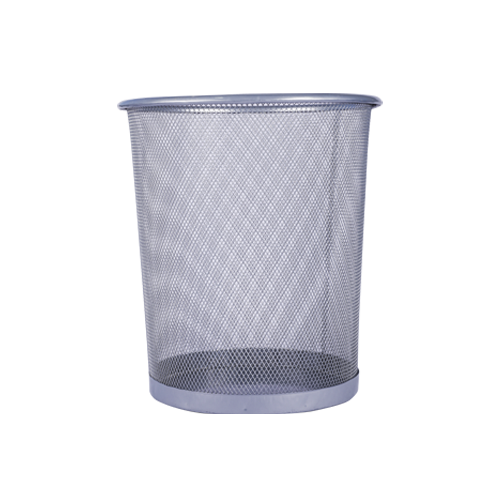 dustbin-office-net-l-silver-9l