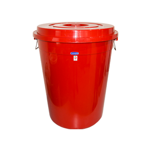 Round Plastic Drum with Lid 125L