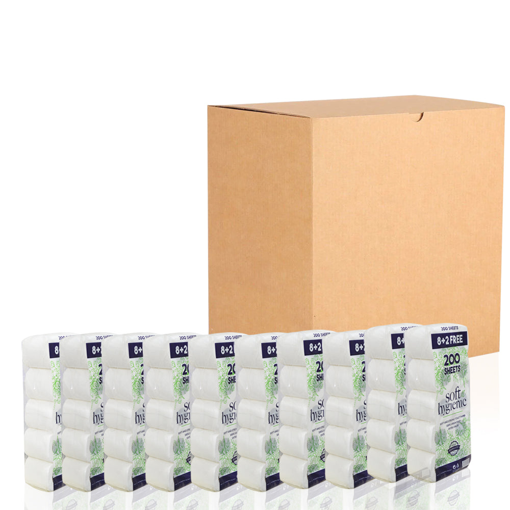SNH Toilet Roll 200 Sheets | Pack of 100 Rolls