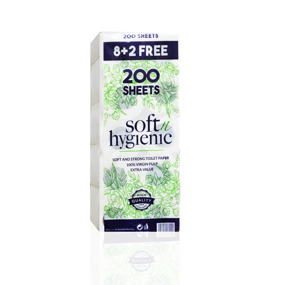 SNH Toilet Roll 200 Sheets | Pack of 10 Rolls