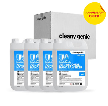 جل معقم لليدين 70% كحول M6 | 5 لتر | حزمة من 4