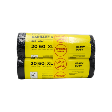 Garbage Black Rolls XL | 90X110CM | 2 Rolls