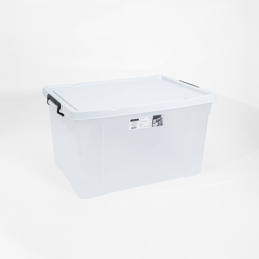 Clear Storage Box with Clear Lid 2XL 120L