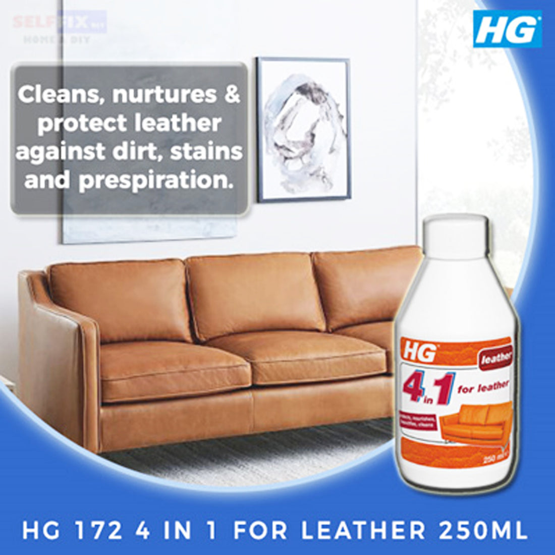 HG 4 in 1 for Leather 250ML