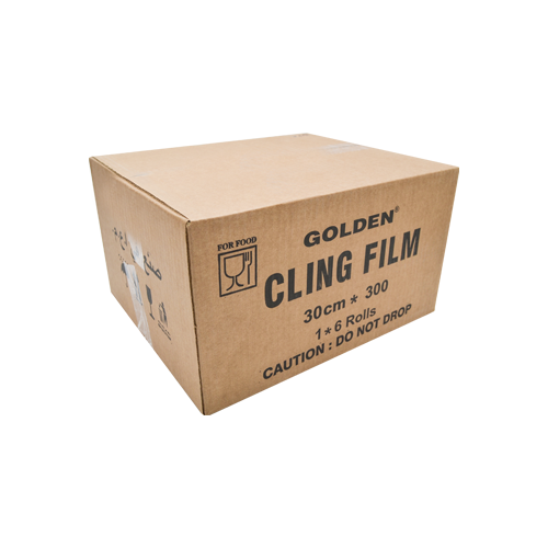Golden PVC Cling Film 30CM | 1.45KG | Pack of 6