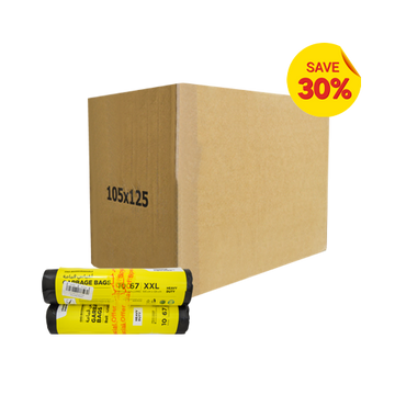 Garbage Black Roll XXL | 105X125CM | 20 Rolls (CTN)