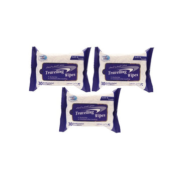 سي آند سي مناديل مبللة للسفر 30 منديل (2+1 مجاناً)