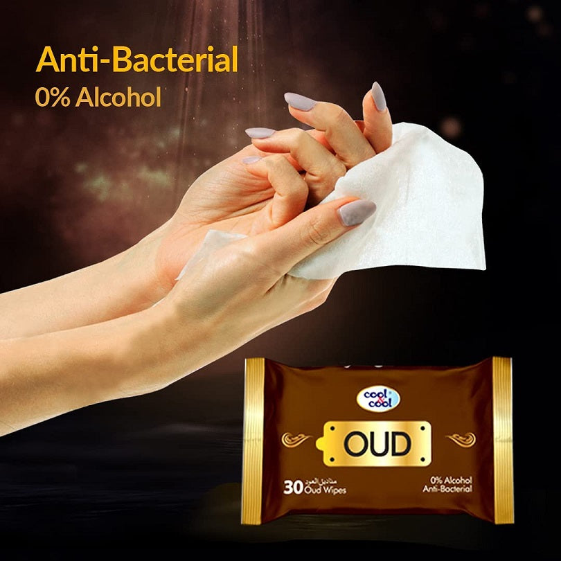 سي اند سي مناديل مضادة للبكتيريا بالعود 30 منديل