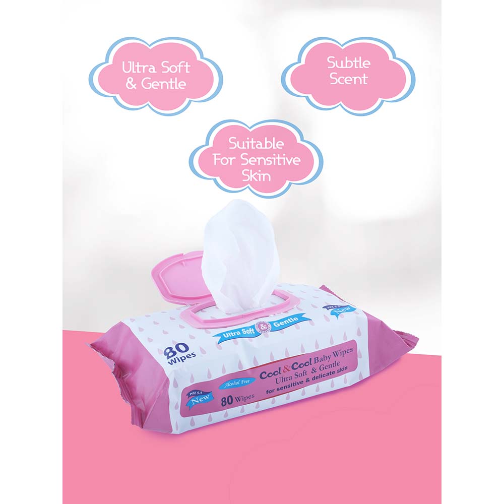 C&C Baby Wipes with Regular Lid 80s (2+1 Free)