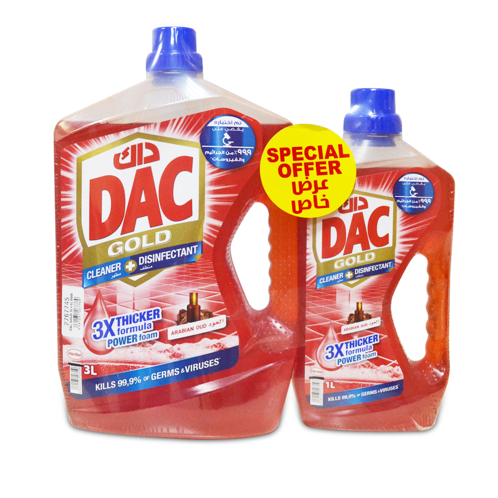 DAC Disinfectant Gold Oud 3L+1L