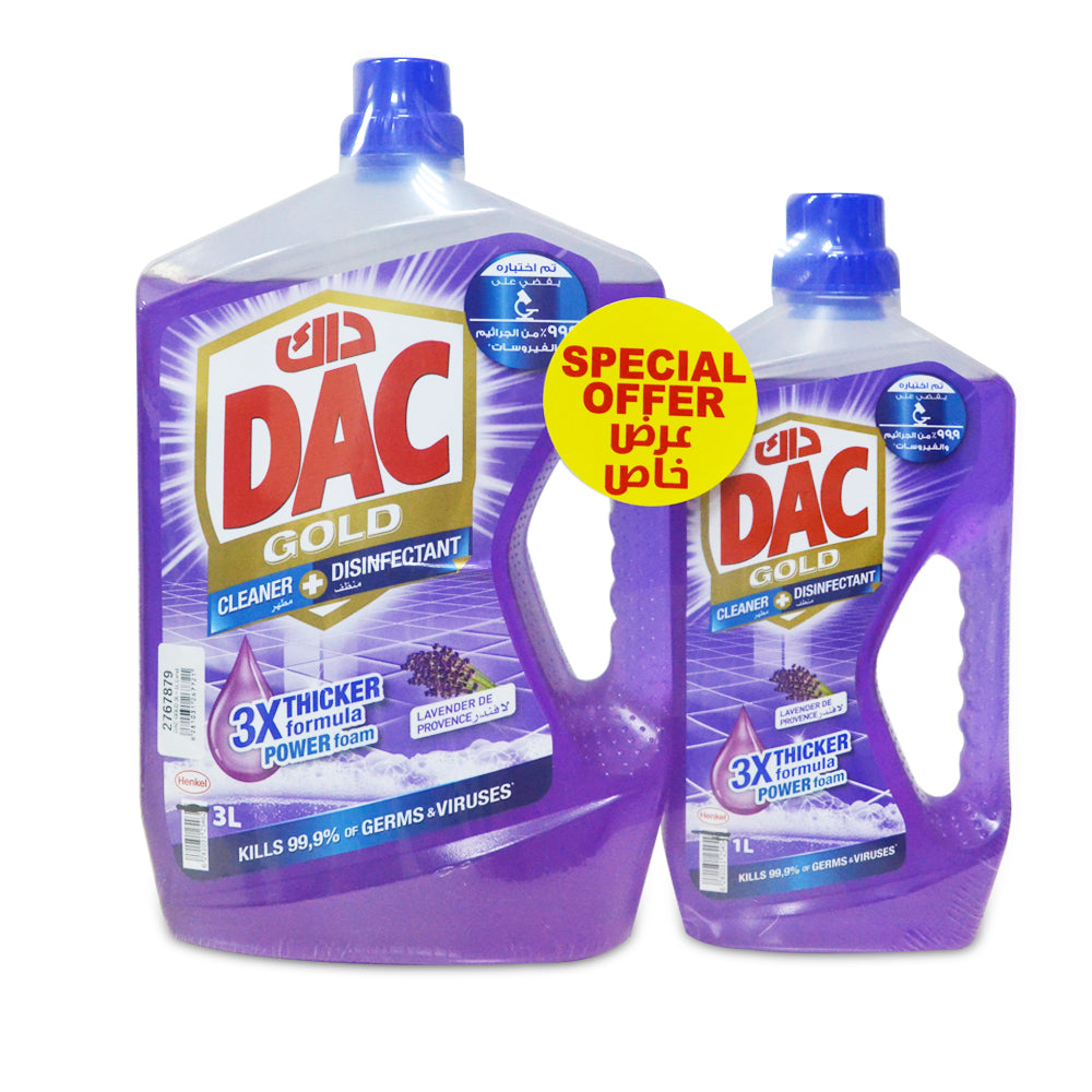 DAC Disinfectant Gold Lavender 3L+1L