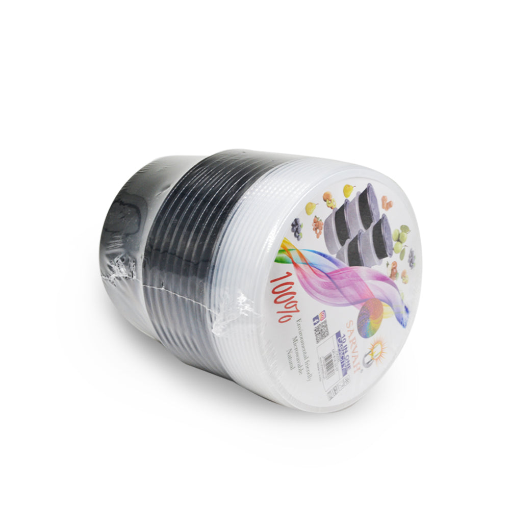 Disp. Bowl with Lid 750ML 10PCS Black