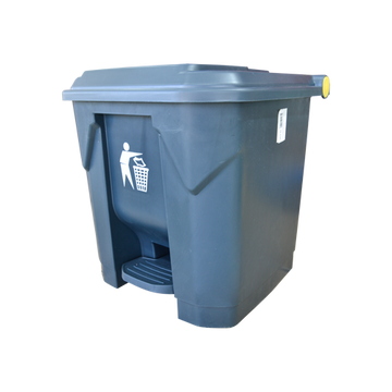 Garbage Can with Pedal 30L Grey