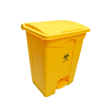 Garbage Can with Pedal 68L | Yellow
