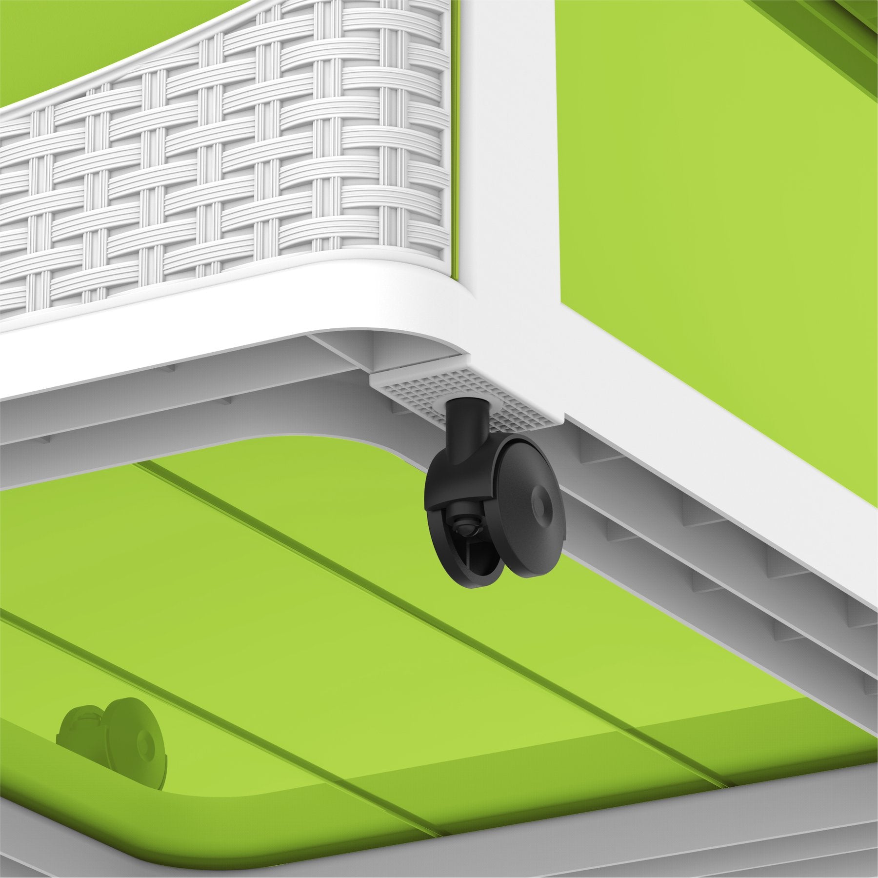 خزانة تخزين الروطان 4 طبقات