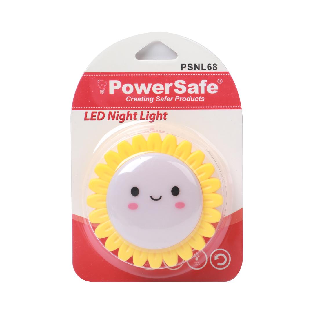 PowerSafe Night Light Flower Shape Assorted Colors With Switch