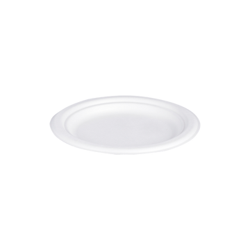 طبق مستدير من قصب السكر الحيوي 7" | 25 قطعة