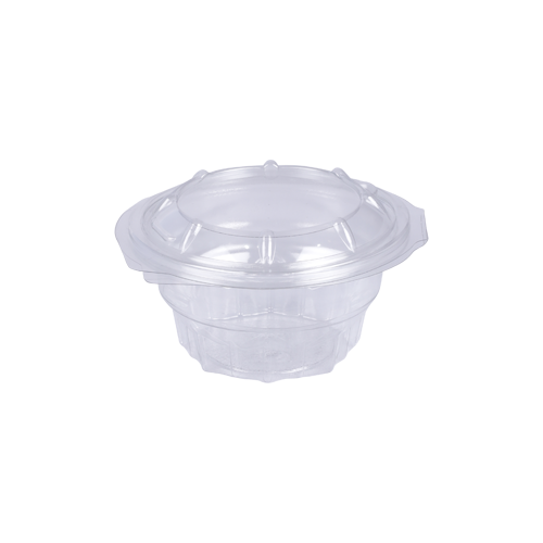Round Hinged Salad Bowl 250ML | 10 PCS