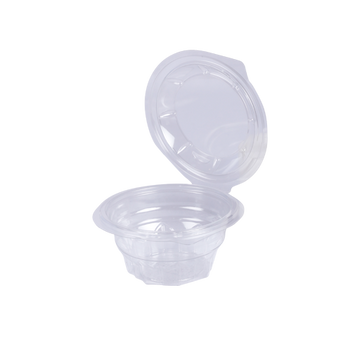 Round Hinged Salad Bowl 250ML | 10 PCS