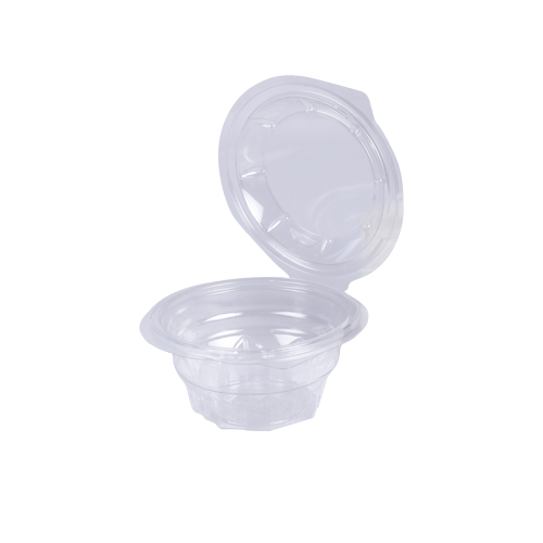 Round Hinged Salad Bowl 250ML | 10 PCS