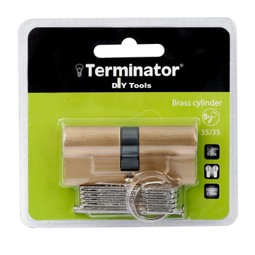 Terminator Cylinder Door Lock with 5 Keys (35X35X35SB)