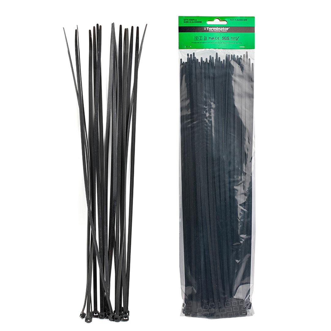 Terminator Cable Ties Black 100PCS