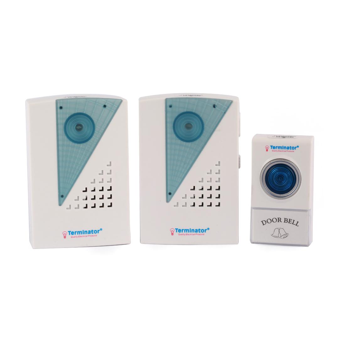 Terminator Door Bell Digital Wireless With 38 Different Melodies + 1T with 2R DC