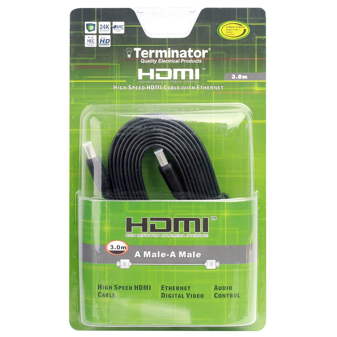 Terminator HDMI Cable 1.4Version Flat 3M
