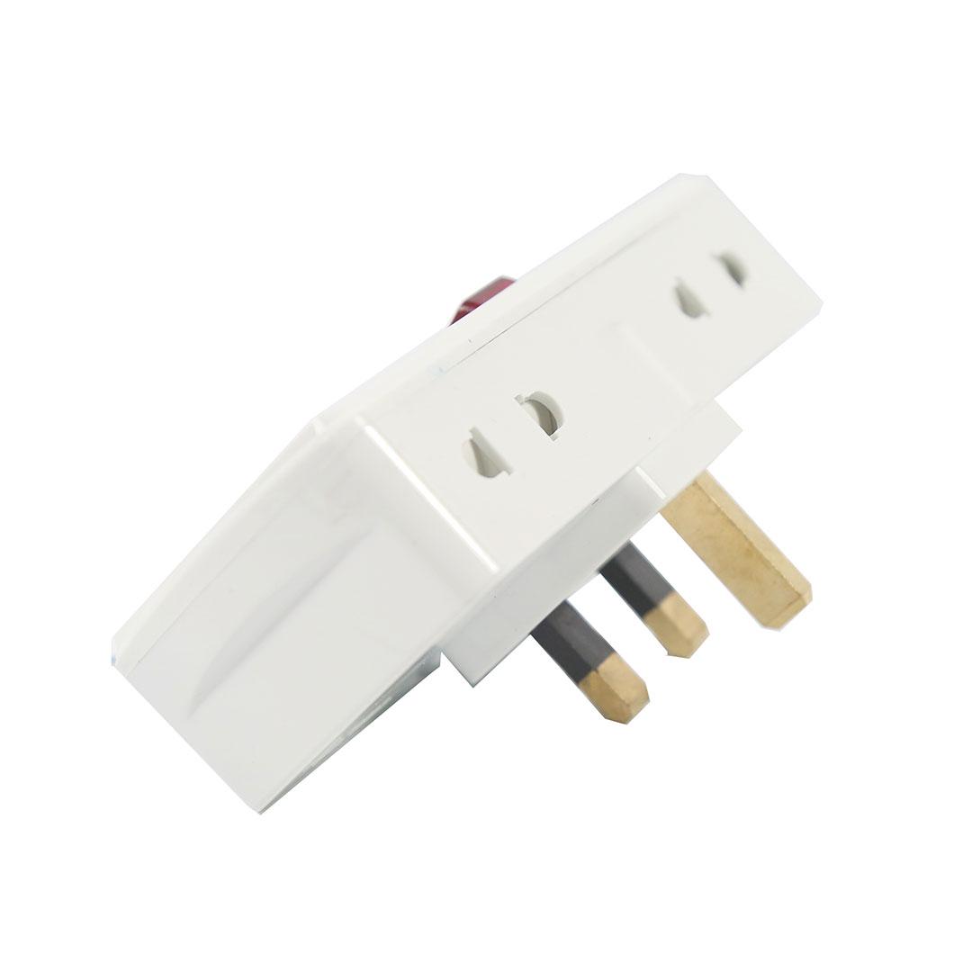 Terminator 4 Way Universal T-Socket With One Switch and Indicator Esma