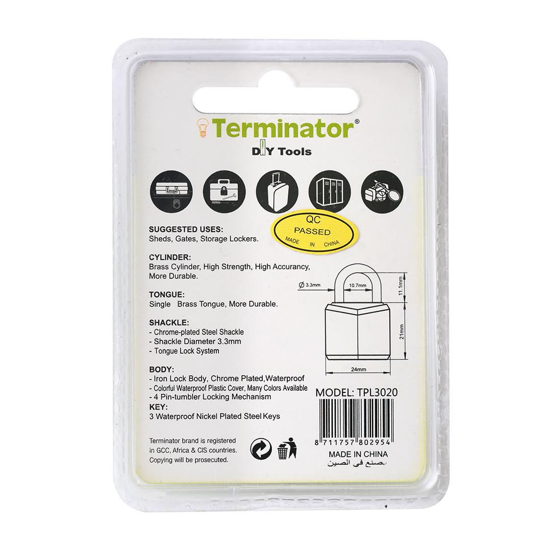 Terminator Pad Lock 25MM Green
