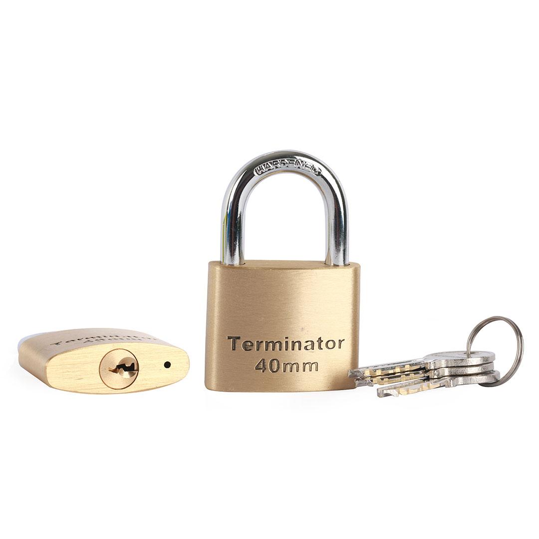 Terminator Brass Pad Lock 40MM