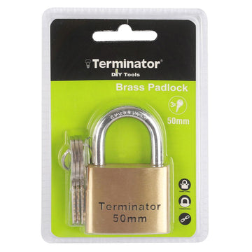 Terminator Brass Pad Lock 50MM