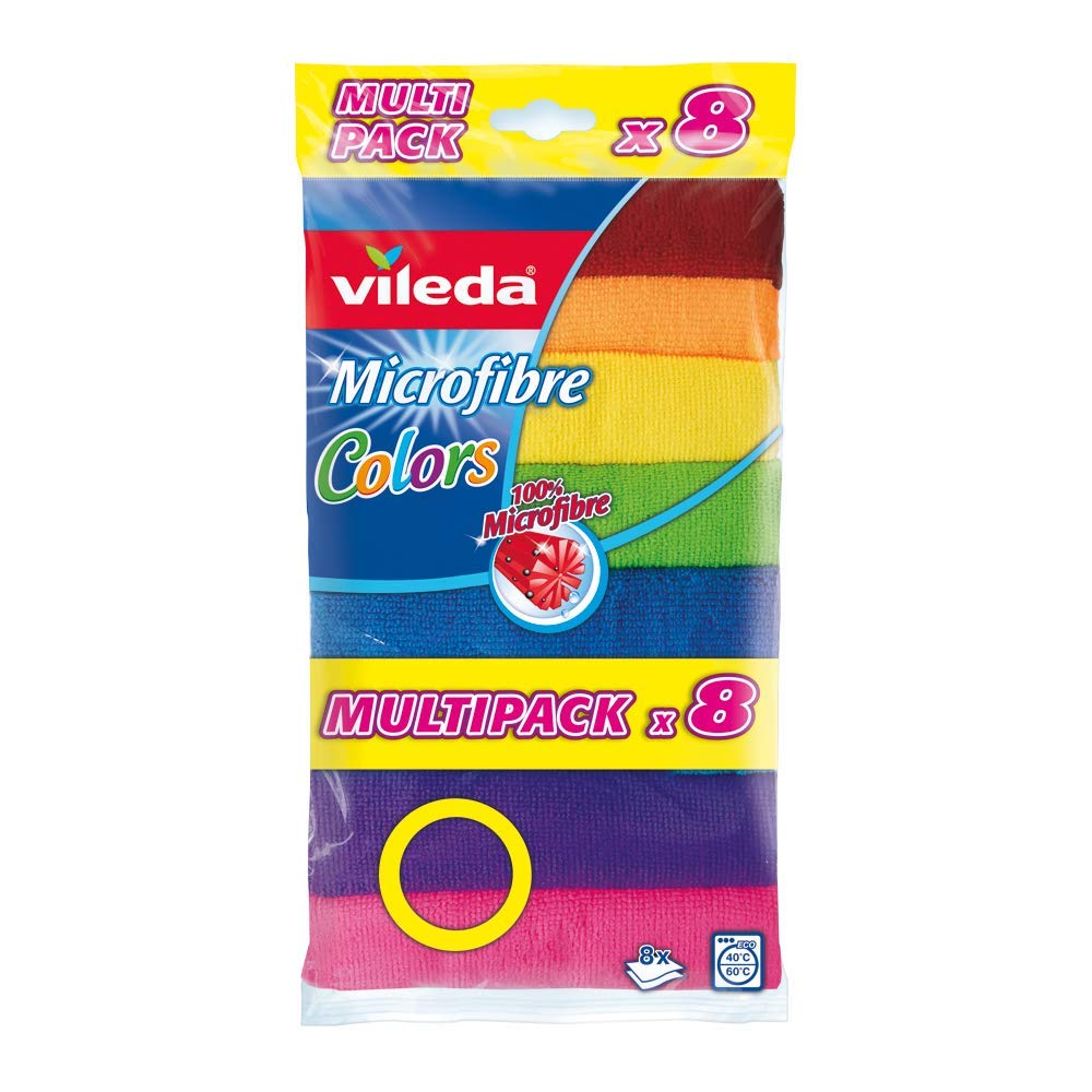 Vileda Microfiber Colors APC 8PCS